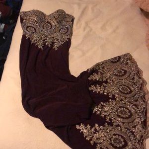 Dancing Queen burgundy prom dress